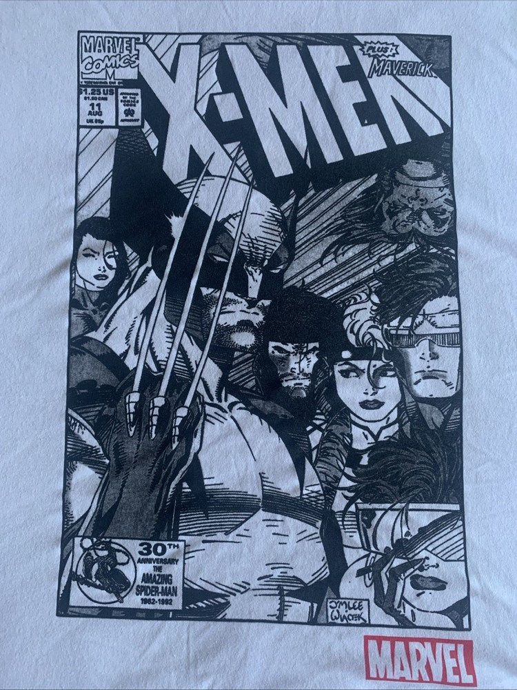NWOT Marvel X-Men ‘97 Black & White Comic Book Issue 11 Graphic T-Shirt Size 2XL