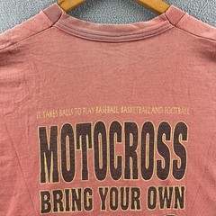 Vintage Motocross Shirt Mens XL Pink 90s Single Stitch Bring Your Owns Balls