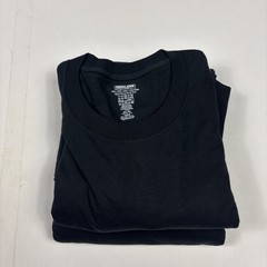 Kirkland Mens 5 pack White 100% Cotton Crew Neck T-shirt, Black 3XL
