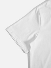 100% Cotton Soft Stretch Crew Neck Random Print Summer Streetwear Tee