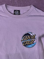 Santa Cruz Men’s Light brown Long Sleeve Graphic T-Shirt Logo Size S