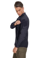 Men’s Tactical T-Shirts 1/4 Zip Hiking Training Casual Work Rip-Stop T-Shirts