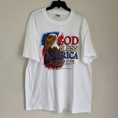 September 11 2001 911 God Bless America Graphic T-Shirt Size XL