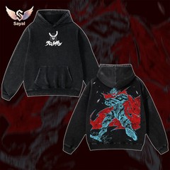 Tengen Toppa V2 Gurren Lagann “Spiral Overdrive Protocol” Oversized Hoodie Wash