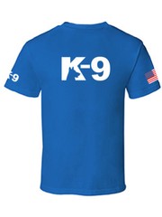 MEN PRINTED K-9 K9 USA FLAG POLICE STAFF SECURITY FUNNY CUSTOM HALLOWEEN T-SHIRT