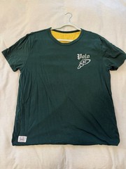 Polo Ralph Lauren Polo Athletic Reversible Heavyweight T Shirt Green Yellow