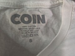 Coin T Shirt Adult Small White Pop Rock Band Music Rainbow Dreamland Tour Tee