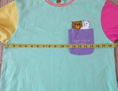 Teddy Fresh Rip N Dip T Shirt Men’s S Small Collaboration Pastel Colorblock