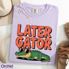 Later Gator T-Shirt, Funny Alligator Tee, Sunglasses Gator Gift, Comfort Colors