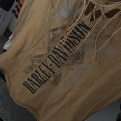 Harley-Davidson Lace-Up Cutout Graphic T-Shirt