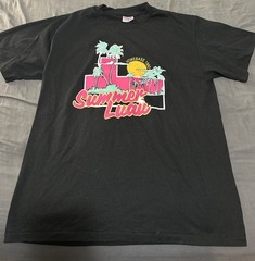 Vintage Hanes Heavyweight 50/50 Printed TShirt Summer Luau Homebase 1993