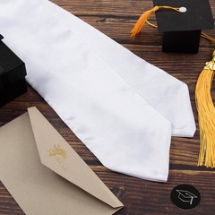 MoDooris 6 Pieces 70 Inch Graduation Stoles White 2026 Unisex Adult Graduatio…