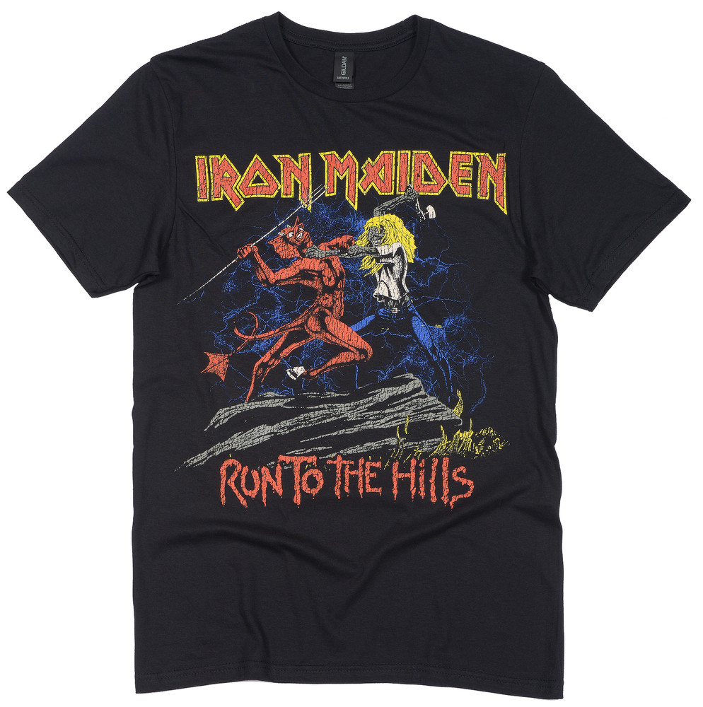 Iron Maiden T Shirt Official Run To The Hills New Black S M L XL XXL