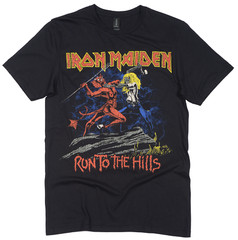 Iron Maiden T Shirt Official Run To The Hills New Black S M L XL XXL