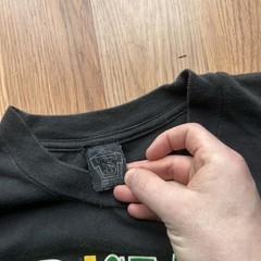 90s vtg Seattle SuperSonics NBA Graphic Tee single-stitch black tee XL