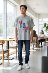 Disney USA Graphic T-Shirt for Men