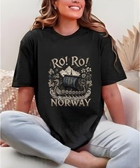 Ro Ro Norway Viking Ship Soccer Shirt, Norwegian Football Fan Tee, Unisex Tshirt