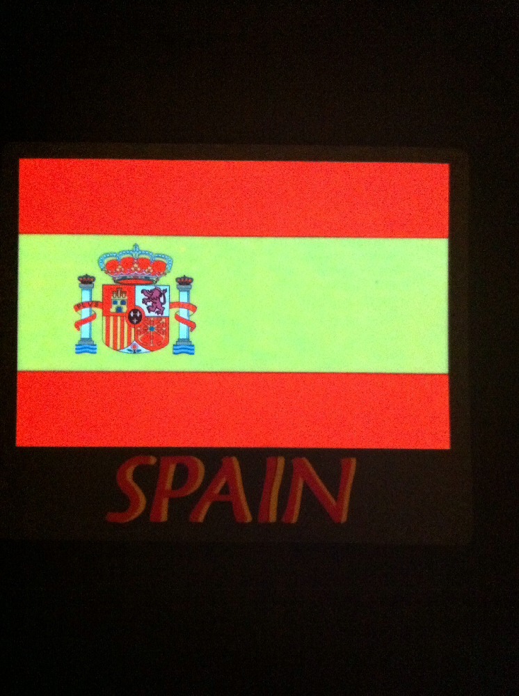 Spain LED Flag EQ Sound Activated Flashing LED Design T-Shirt All size in stock