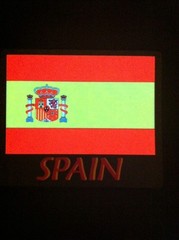 Spain LED Flag EQ Sound Activated Flashing LED Design T-Shirt All size in stock