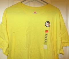 Mens HANES~Essentials YELLOW T-shirt~size 2XL~NWT Shirt Crew Neck COTTON