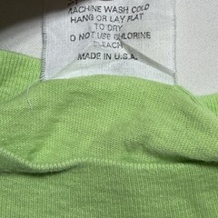 Vintage Panama Jack T-Shirt Large Neon Lime Green Double Sided Mascot Graphic 80