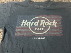 Hard Rock Cafe Las Vegas T Shirt Men’s M Navy Blue Short Sleeve