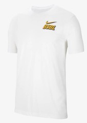 Nike Sportswear Men’s Baseball BSBL Logo Gold & White Breathable Anti-Odor Large