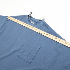 American Eagle Men’s Blue Large Relaxed Cotton Blend Crew Neck T-Shirt w/ Pocket