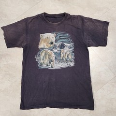 VTG Y2K Polar Bear Fairbanks Alaska Mens L Large? Distressed Faded T Shirt