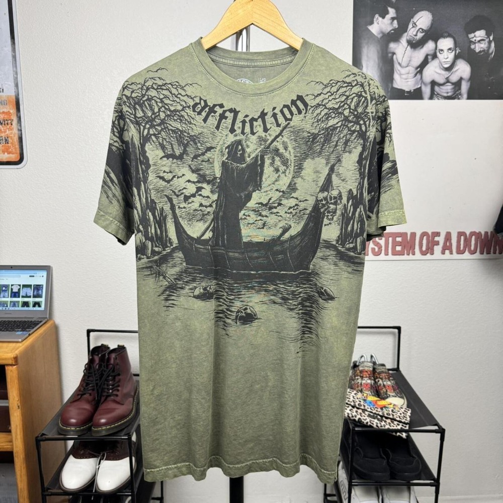 Affliction Grim Reaper Y2K Graphic Men’s Tee