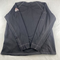 Bulwark FR IQ Series Henley Shirt Medium Black CAT2 2112 Westex Workwear