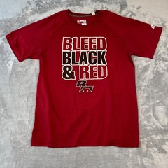 Adidas Ultimate Tee XL Red Bleed Black & Red RM Athletic Graphic T-Shirt