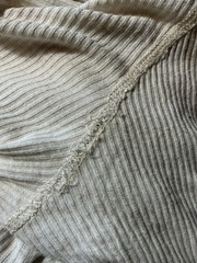 Ever Brand Made In USA Ribbed Natural Thermal Crewneck Long Sleeve Shirt Sz. M