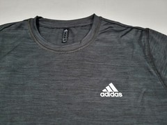 Adidas Men’s Tech Tee Short Sleeve Sports Training Shirt Black Space Dye Crew