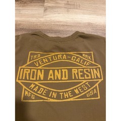 Iron Resin Men’s 100% Organic Cotton T-shirt XL Brown Lightweight