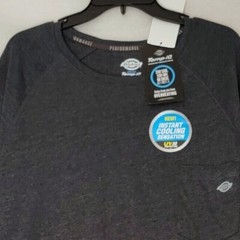 DICKIES Cooling Shirt Mens 3XL XXXL Blue Work Outdoor Long Sleeve Pocket Tee NWT