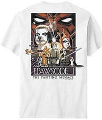 Star Wars Epawsode I Episode Big Dogs T Shirt 5X 6X White Panting Menace New