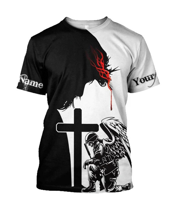 Jesus Personalized Your Names AOP Shirt 3D T-Shirt Full Size S-5XL