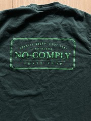 No Comply Green Tshirt Skate Austin Texas Size Small 100% Cotton