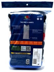 6 Blue Black Gray Red M 38-40 A-Shirt Tanks Fruit Of The Loom M 97-102 CM