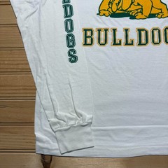 Vintage 80s Batavia Bulldogs High School Sport Varsity Long Sleeve Shirt – Large