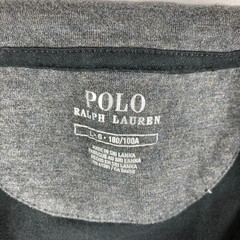 Polo Ralph Lauren Mens Large Black 1/4 Zip Pullover Shirt Gray Pony