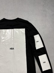 Hood By Air HBA Archive Vinyl Panel Long Sleeve Shirt Black L