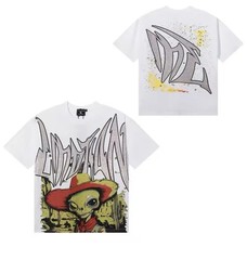 Camiseta Alien Cowboy Graphic Tee Blanca Unisex Moda Urbana MMedium