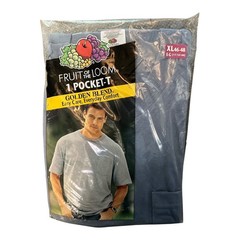 Fruit of the Loom 1 Pocket T-Shirt Blue Size XL 46-48 Golden Blend 2001 T1
