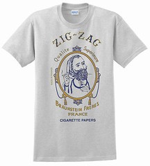 Zig Zag T-shirt. Gray, Khaki, White, Yellow. Size: Small – XXL 100% Cool Cotton