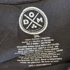 DOM Wolf Shirt Mens Size 3XL Moon Space Waterfall Nature Black Short Sleeve Tee