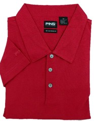 PING Golf NEW Men’s XXXXL 100% Polyester Dri fit Fiber Dynamics 4XL Polo Shirt