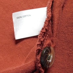 Duluth Trading Co Mens XL Relaxed Fit Longtail T Henley Long Sleeve Shirt Orange