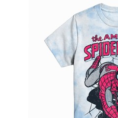 Marvel Mens Spiderman Tie-Dye Shirt – Amazing Spiderman, Spidey, Wall Crawler –